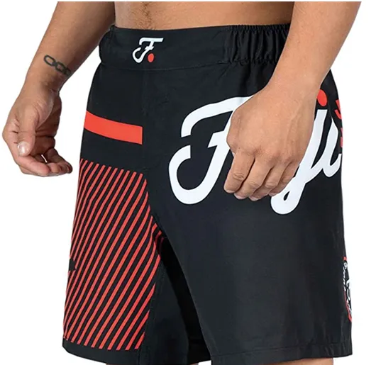 Fuji "Script" Shorts - Black/Red