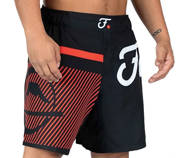 Fuji "Script" Shorts - Black/Red