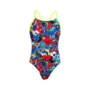 Funkita Girls Diamond Back One Piece FS11G - Happy Jack