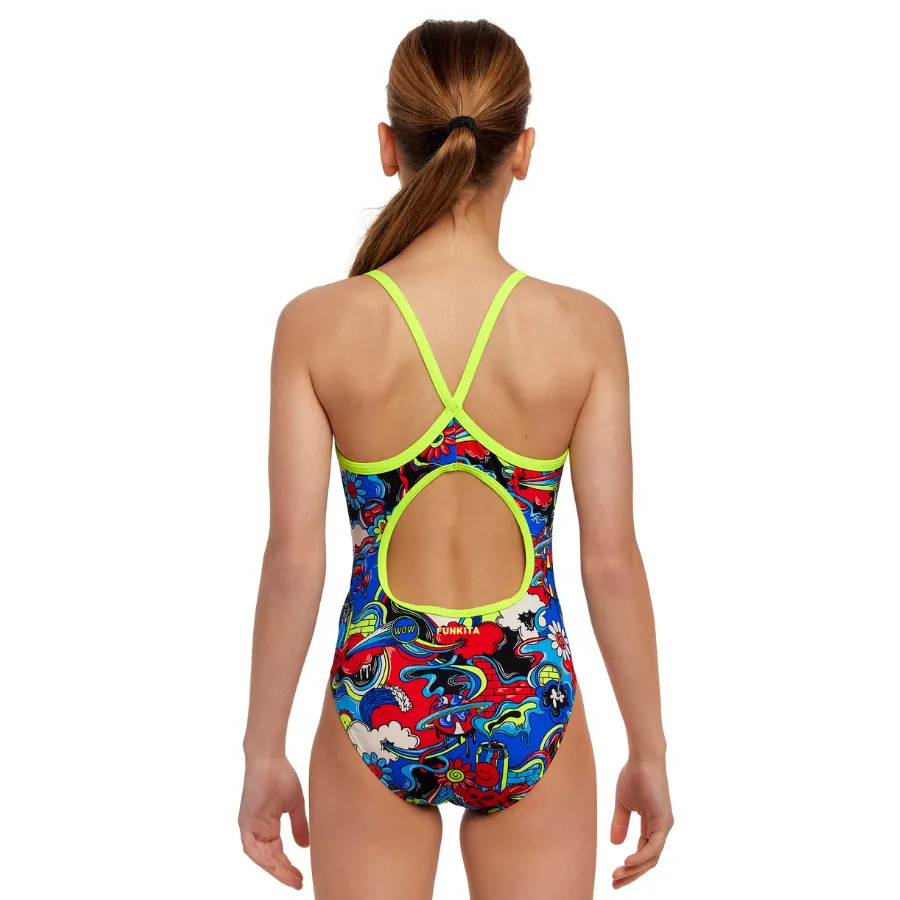 Funkita Girls Diamond Back One Piece FS11G - Happy Jack