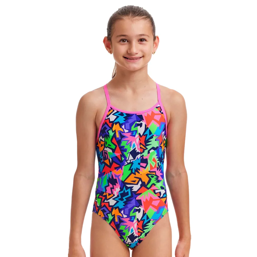 Funkita Girls Diamond Back One Piece FS11G - Sharp Edges