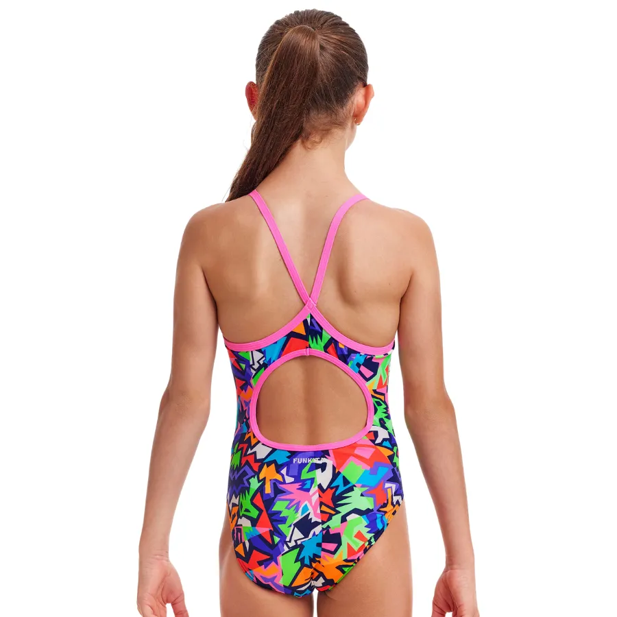 Funkita Girls Diamond Back One Piece FS11G - Sharp Edges