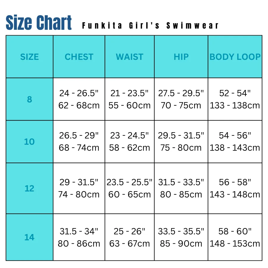 Funkita Girls Diamond Back One Piece FS11G - Ziggy Pop