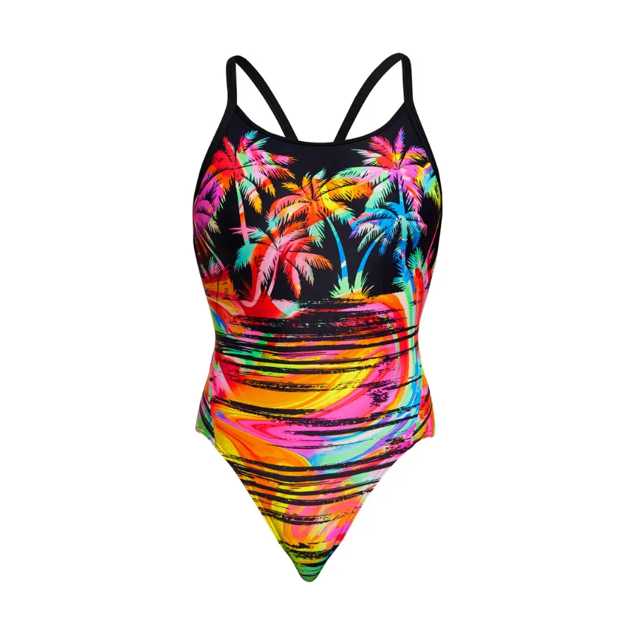 Funkita Womens Diamond Back One Piece FS11L - Sunset City