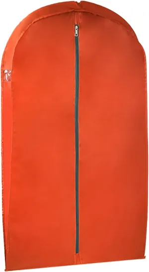 Garment Bag with Zipper, Widened Dress Bags, Thickened Oxford Cloth, Suitable for Down Jackets, Sweaters, Suits, Shirts(Orange)