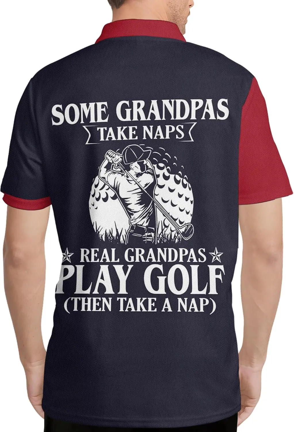 Golf Shirts for Men Funny Crazy Golf Polo Shirt for Men 5