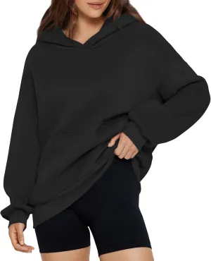 Gumipy Hoodies for Women Fleece Oversized Hoodies Sweatshirt Trendy Long Sleeve Plus Size Hoodies Pullover with Pocket
