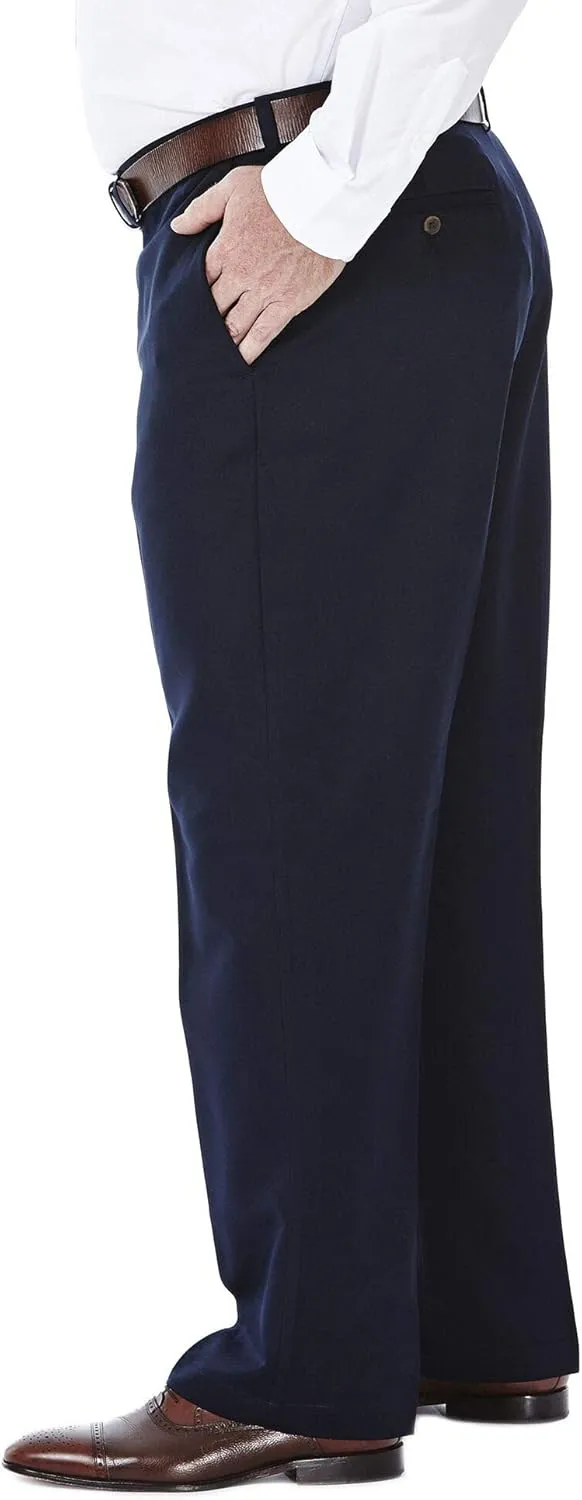 Haggar Men's Cool 18 Flat Front Pant Reg. and Big & Tall Sizes