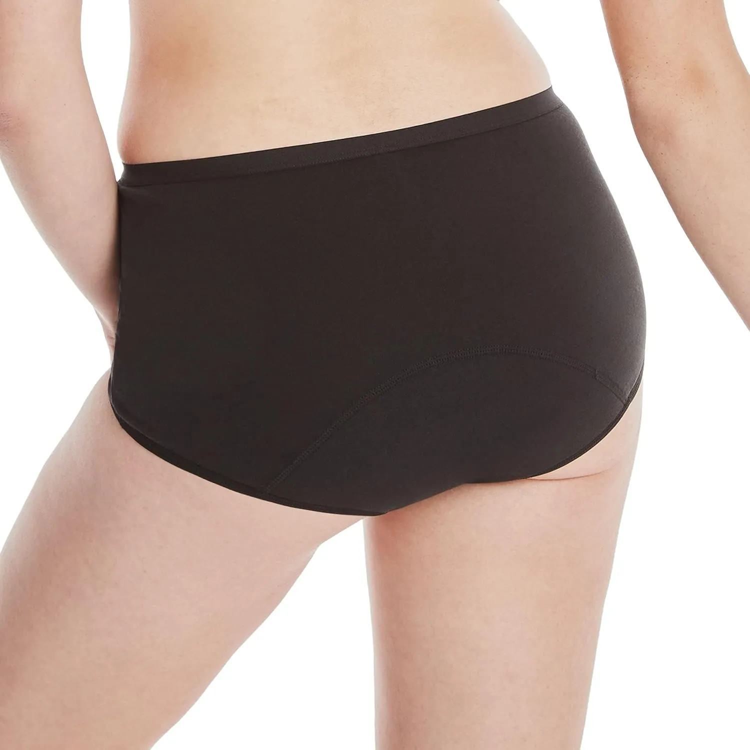Hanes Women's Comfort, Period. Underwear, Moderate Leaks, Bikini, Boyshort Or Brief, 3-pack