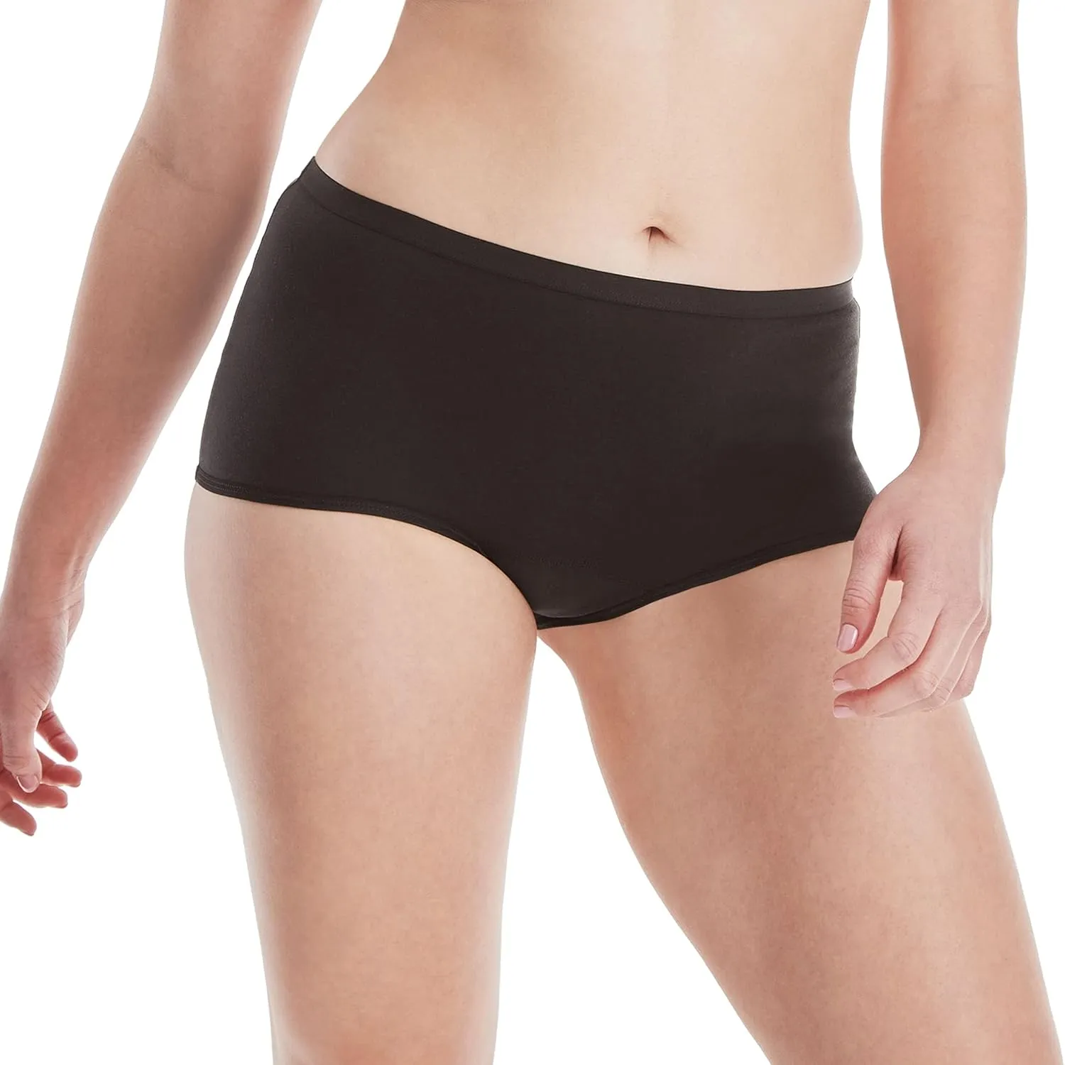 Hanes Women's Comfort, Period. Underwear, Moderate Leaks, Bikini, Boyshort Or Brief, 3-pack