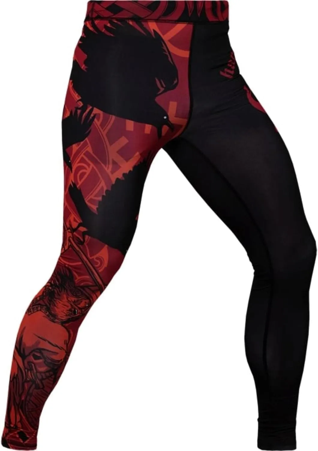 Hardcore Training Men's Compression Pants Workout Tights Leggings Base Layer Boxing Running Muay Thai MMA No Gi BJJ
