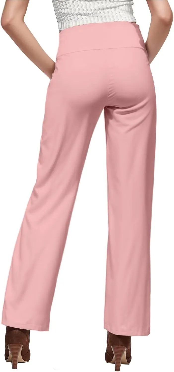 Hybrid & Company Womens Super Comfy Millennium Wide Leg Pants