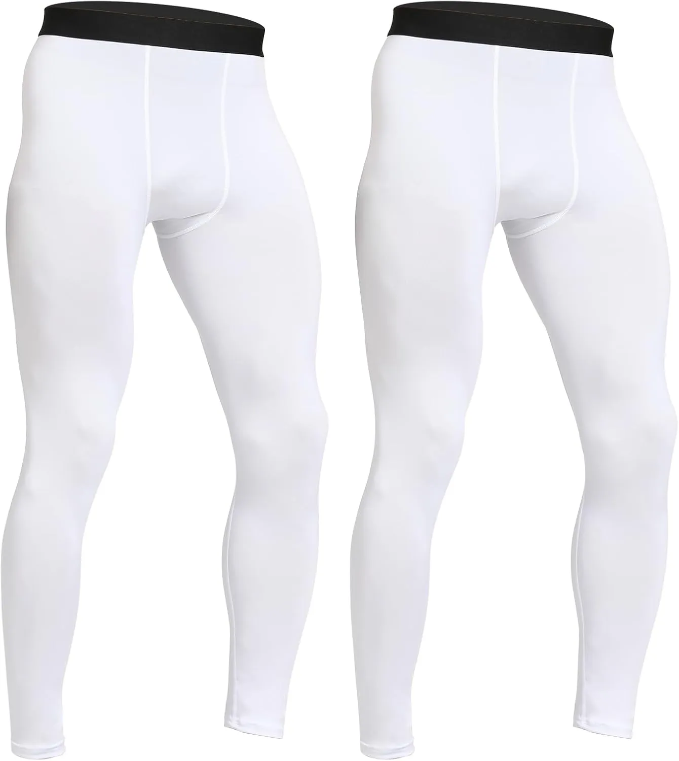 HYCOPROT Men's Compression Pants, Athletic Leggings Baselayer Bottoms Workout Tights for Basketball Running Yoga Gym
