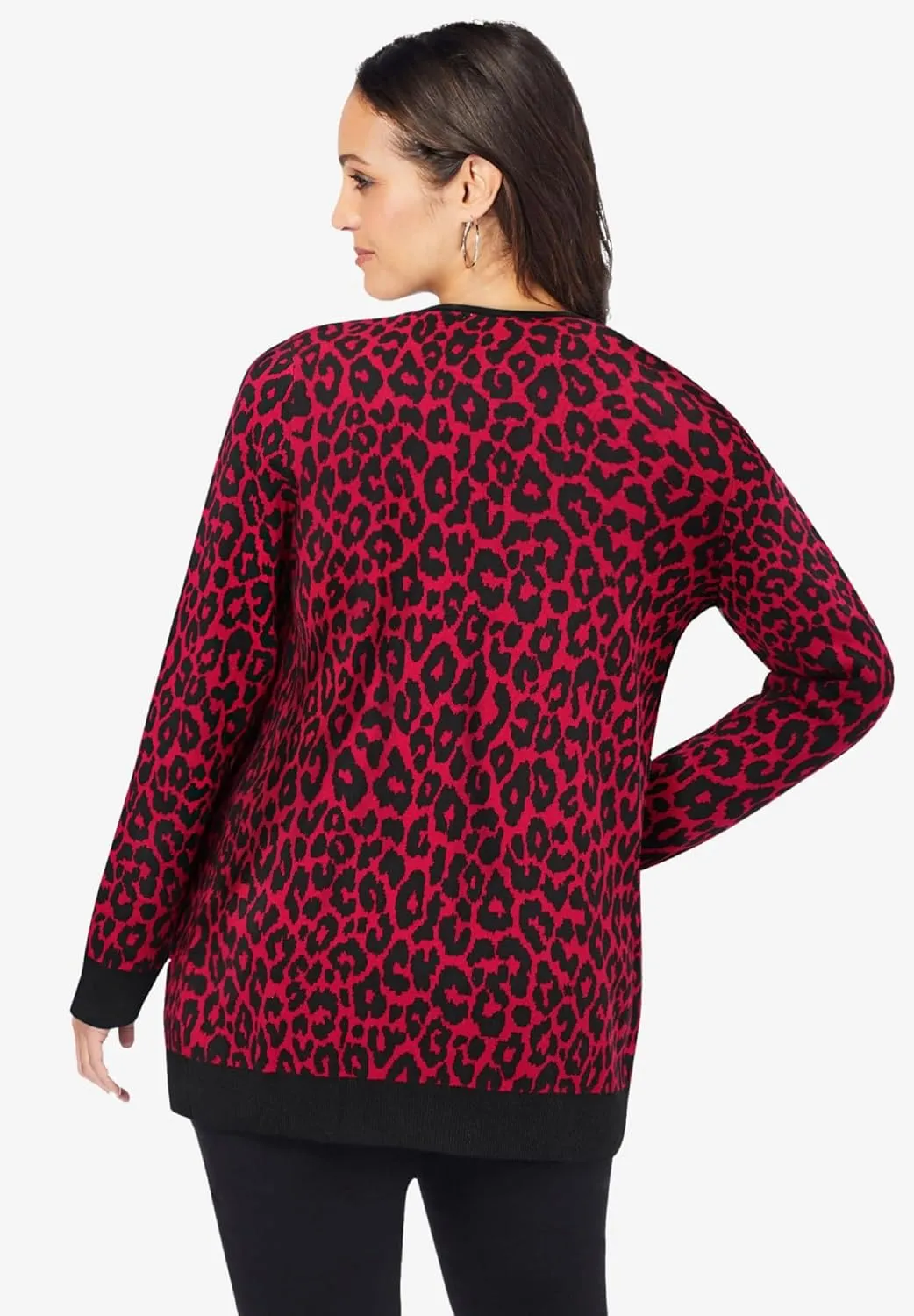 Jessica London Women's Plus Size Fine Gauge Cardigan