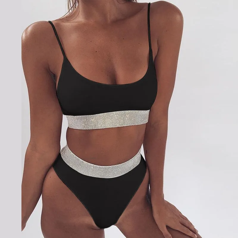 Kendall's Silver Sparkle Bikinis