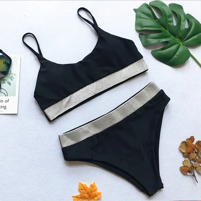 Kendall's Silver Sparkle Bikinis
