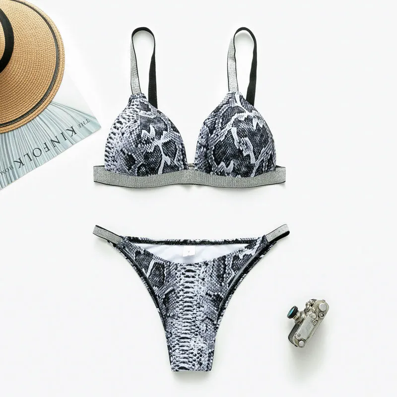 Kendall's Silver Sparkle Bikinis