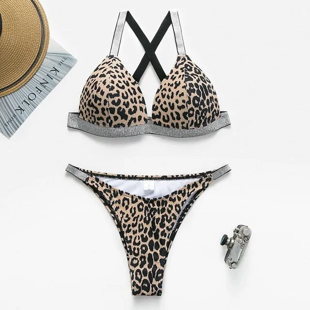 Kendall's Silver Sparkle Bikinis