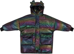 Kids Toddler Baby Girls Boys Winter Warm Thick Solid Cotton Long Sleeve Padded Jacket Coat Clothes Kids (A, 3-4 Years)