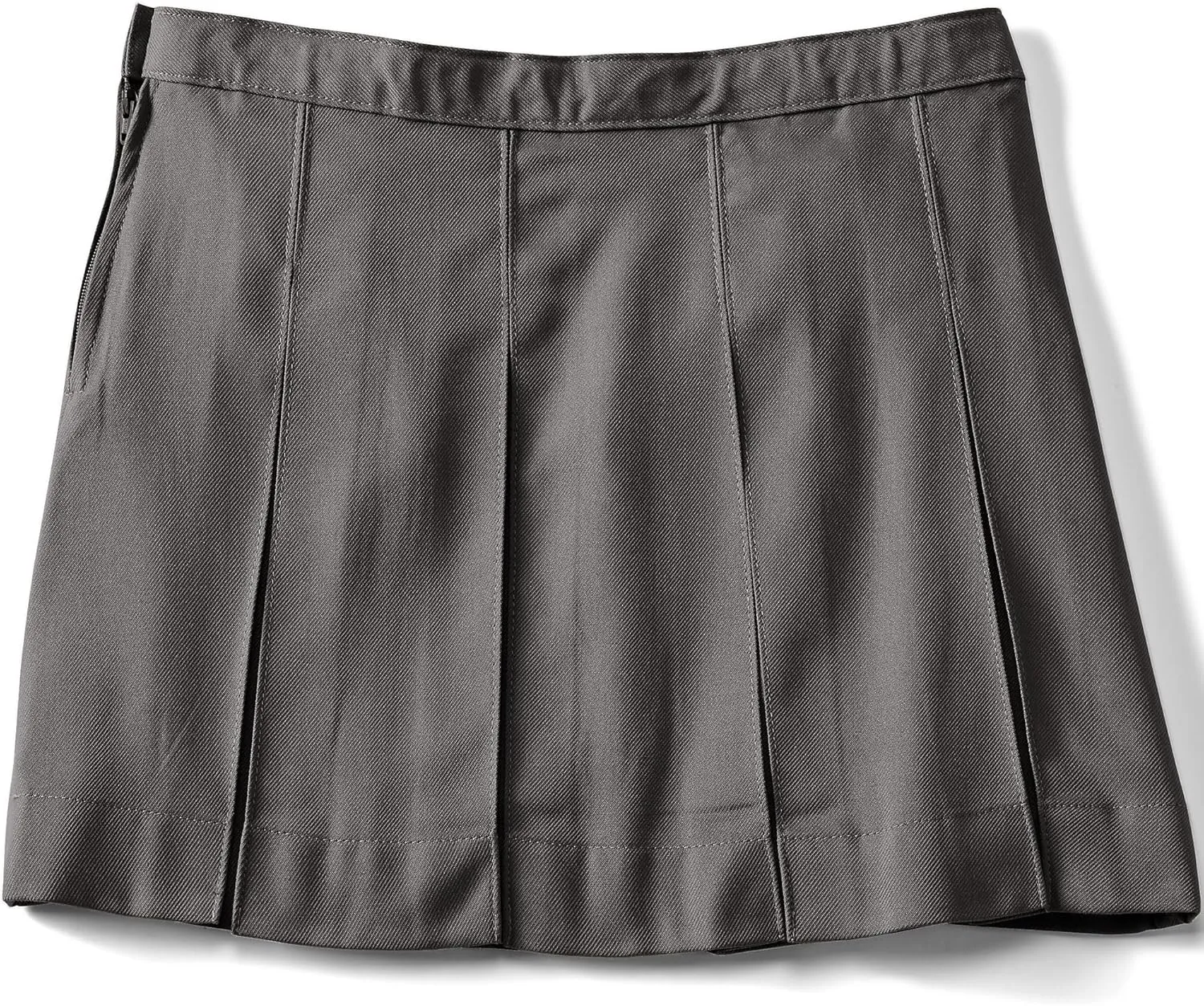 Lands' End School Uniform Girls Solid Box Pleat Skirt Above Knee