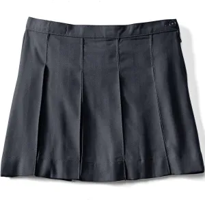 Lands' End School Uniform Girls Solid Box Pleat Skirt Above Knee