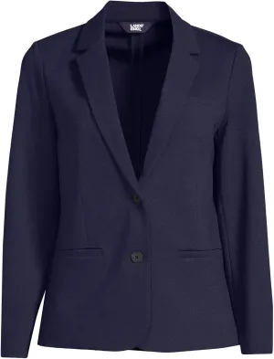 Lands' End Women's Two Button Ponte Blazer