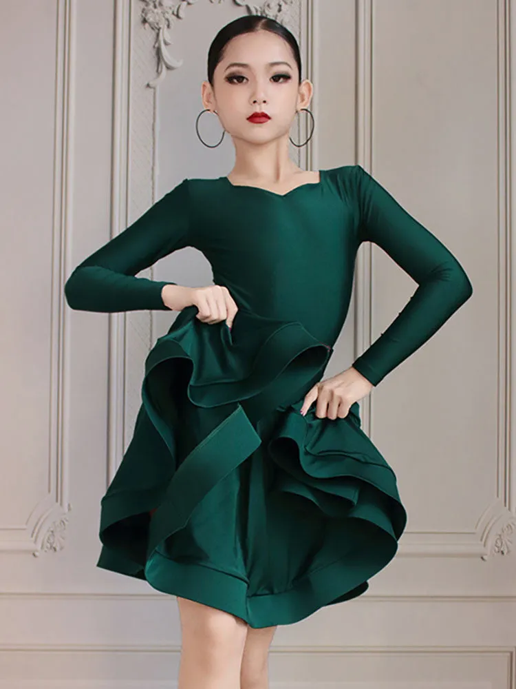 Latin Dance High-end Performance Suits Competition Costumes