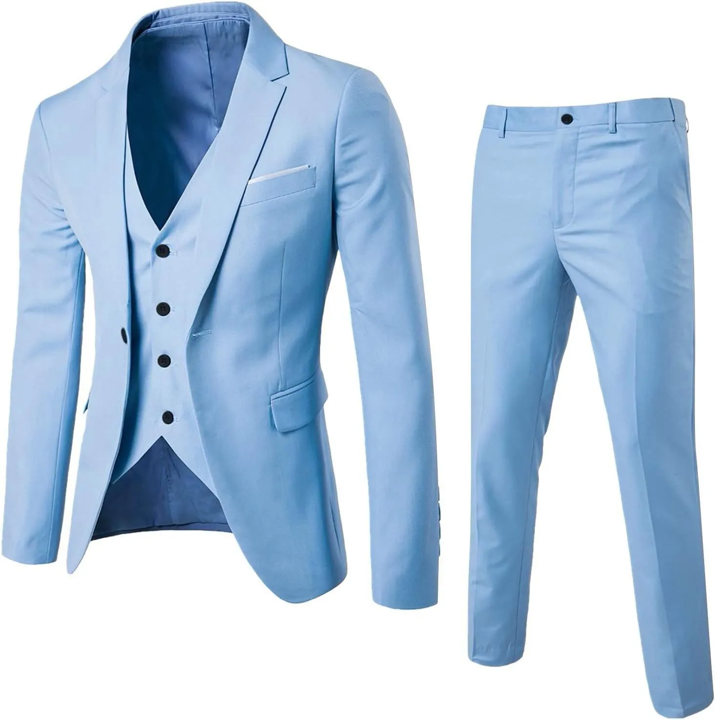 LCMTWX Men Suits Slim Fit Vest Suit R Suit Mens Business Wedding Pants Men's Coats Jackets Men'S Suit Mens Linen Suits 2