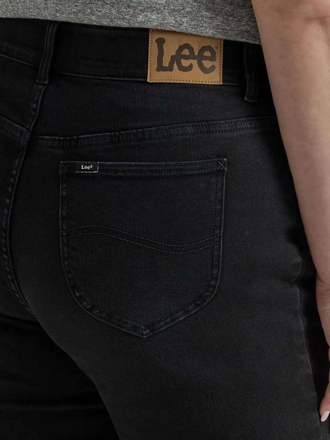 Lee womens Plus Size Ultra Lux Comfort With Flex Motion Straight Leg Jean