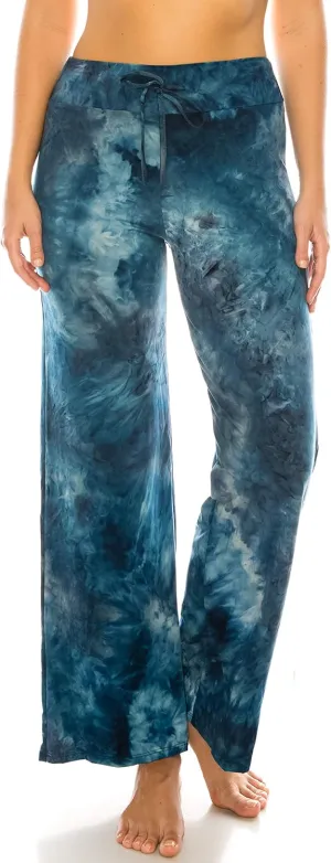 Leggings Depot Women's Casual Long Pajama Lounge Pants Drawstring Sleepwear-Print Design