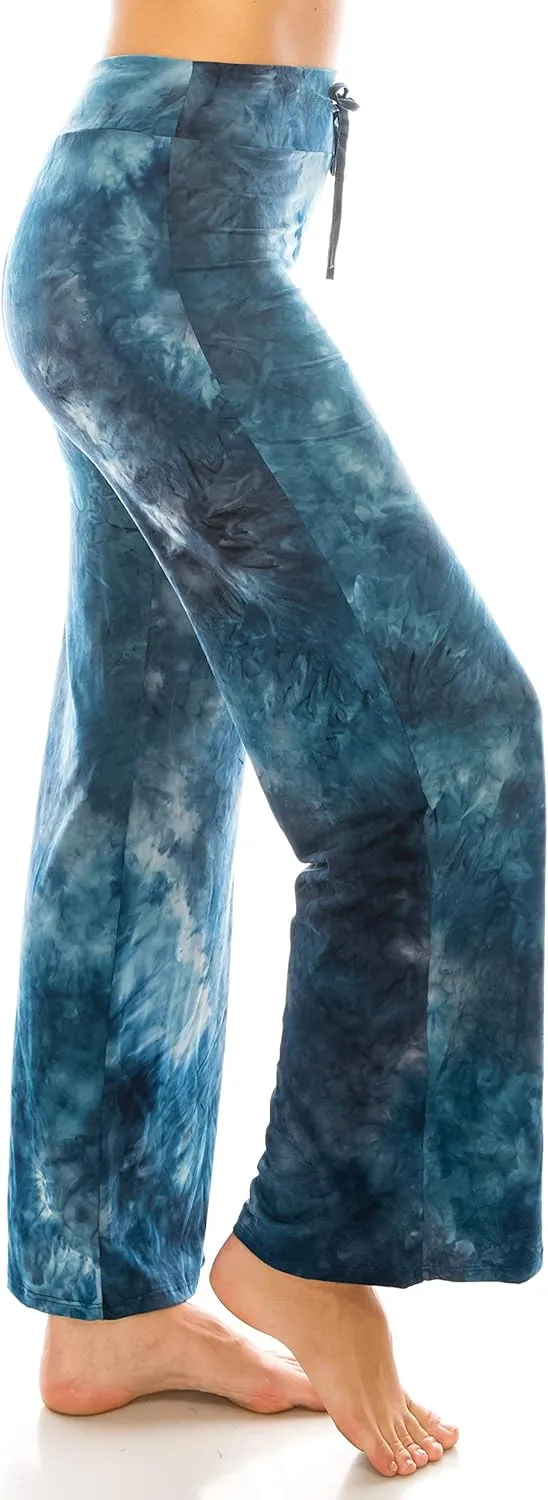 Leggings Depot Women's Casual Long Pajama Lounge Pants Drawstring Sleepwear-Print Design