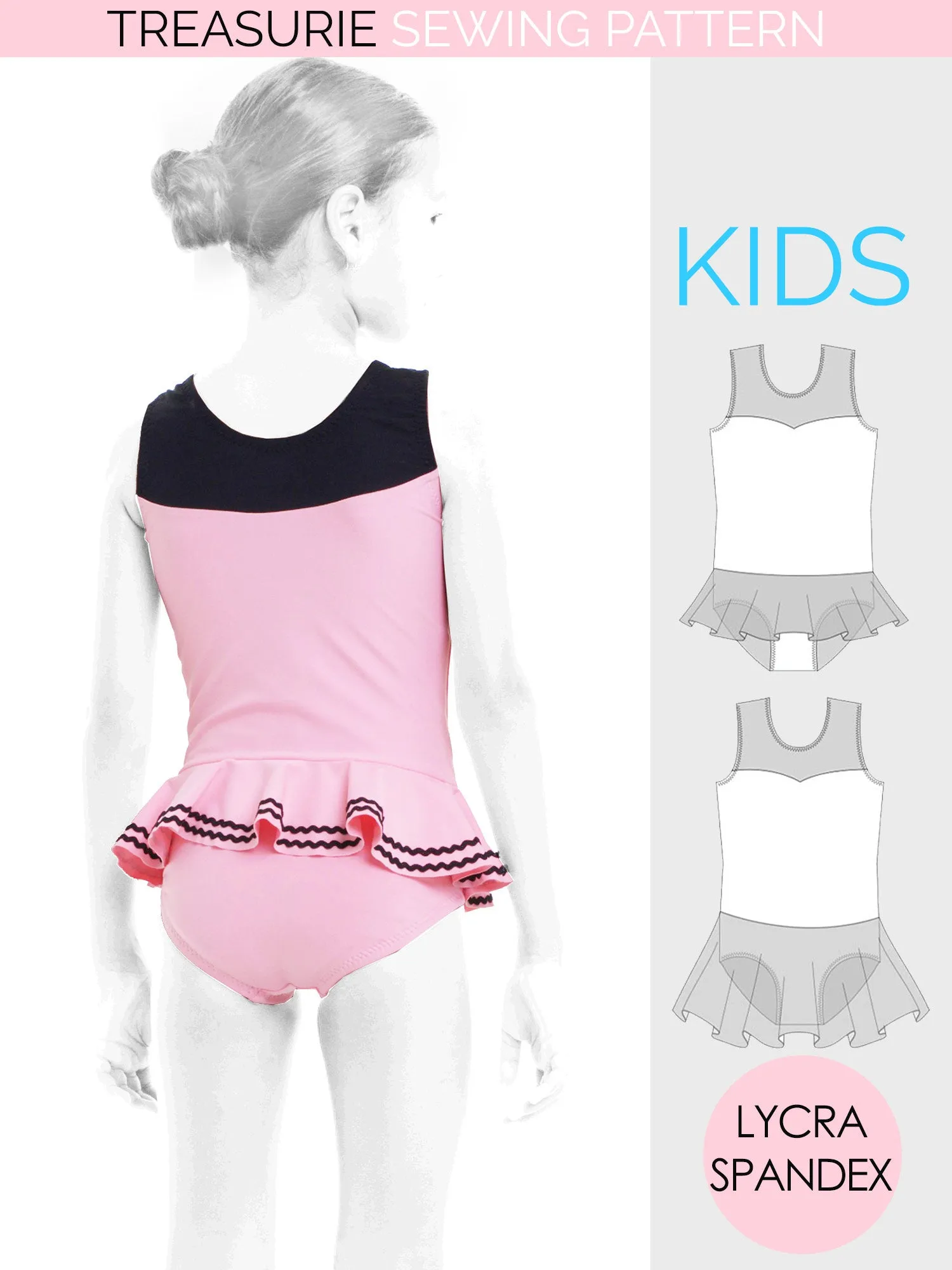 Leotard Patterns, Swimsuit - Girls LEO #9 (L509)