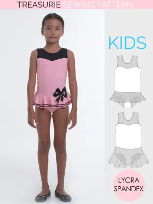 Leotard Patterns, Swimsuit - Girls LEO #9 (L509)