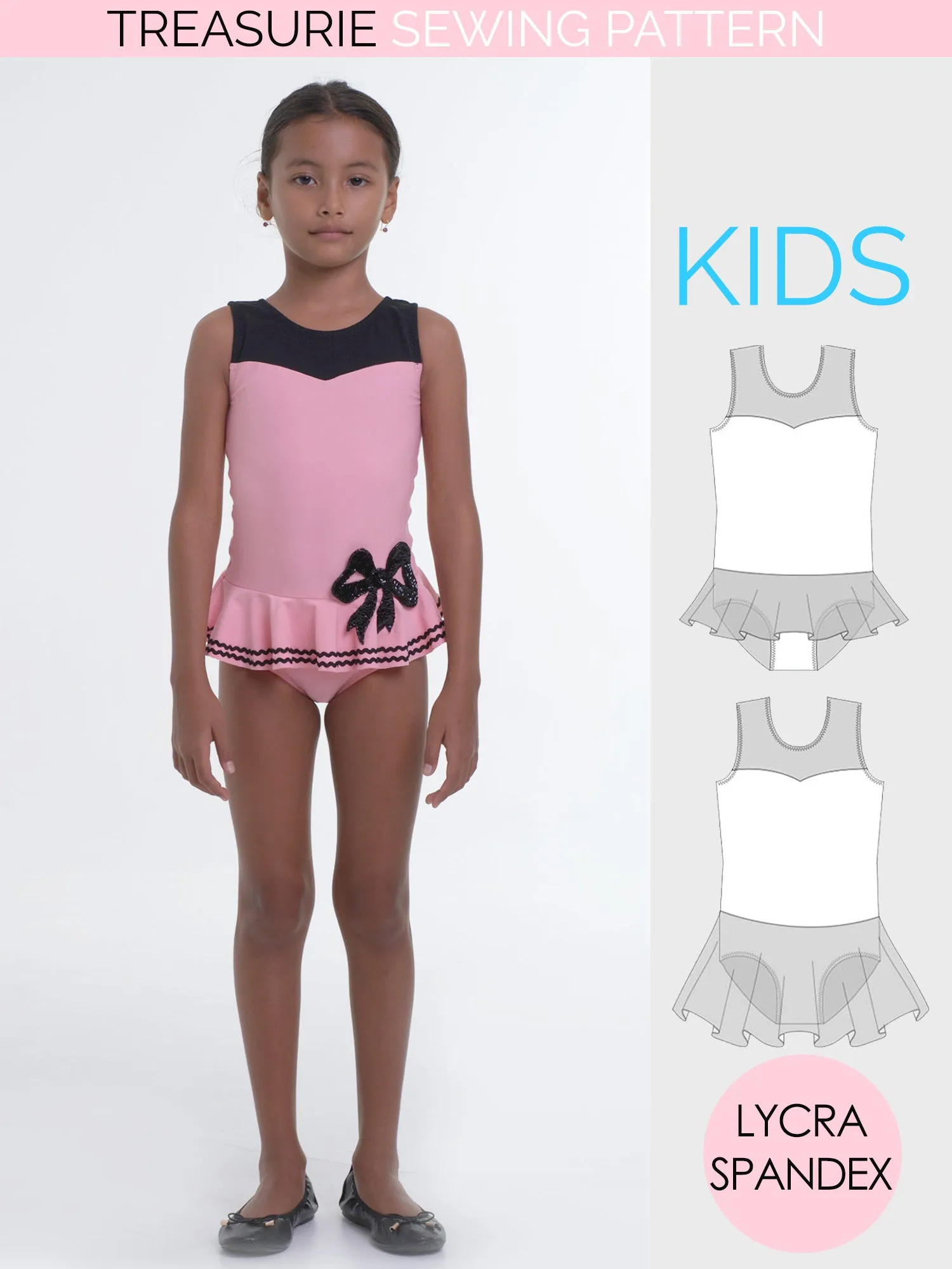 Leotard Patterns, Swimsuit - Girls LEO #9 (L509)