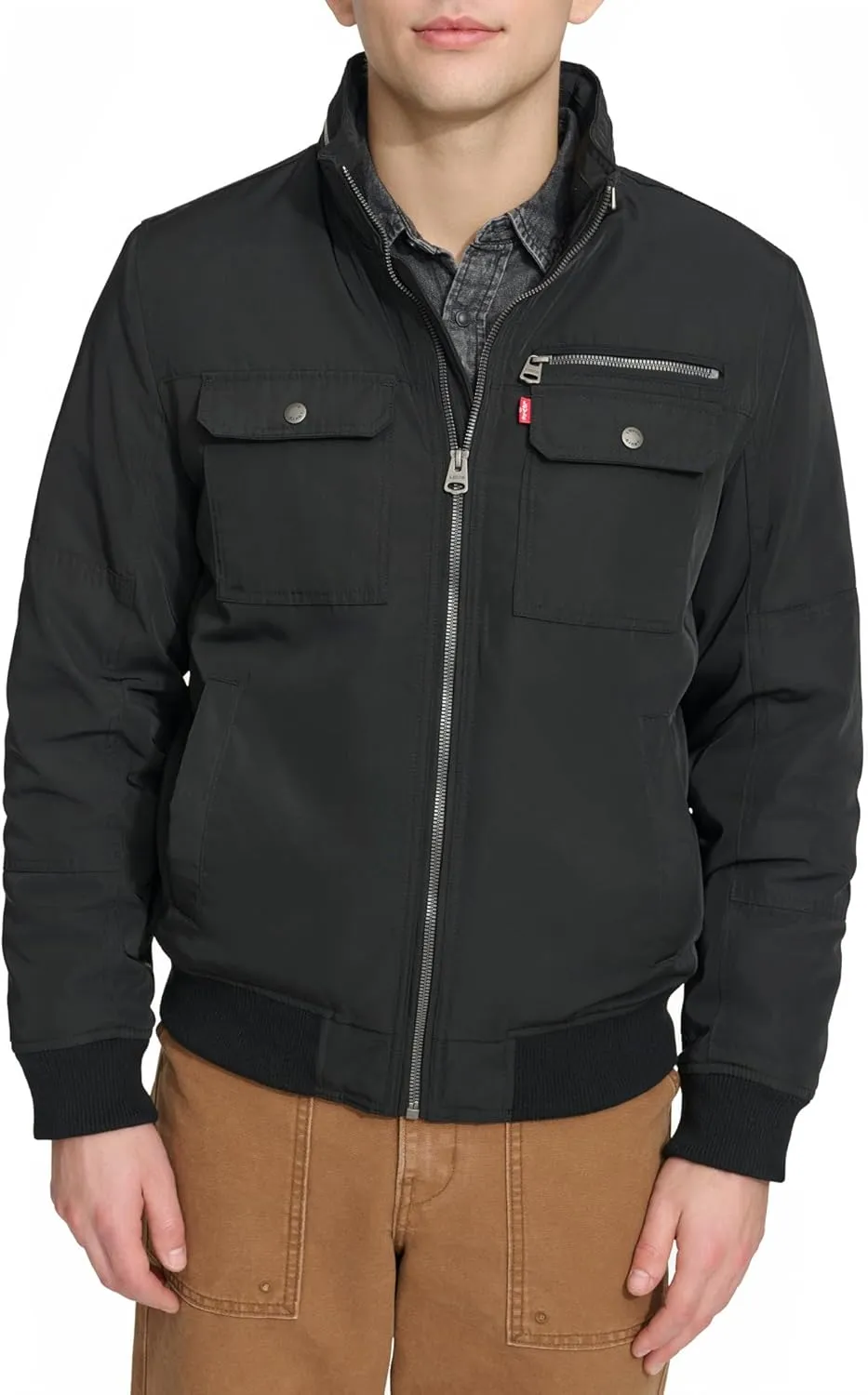 Levi's Men's Stand Collar Utility Bomber