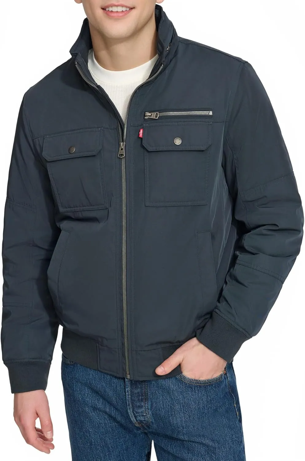 Levi's Men's Stand Collar Utility Bomber