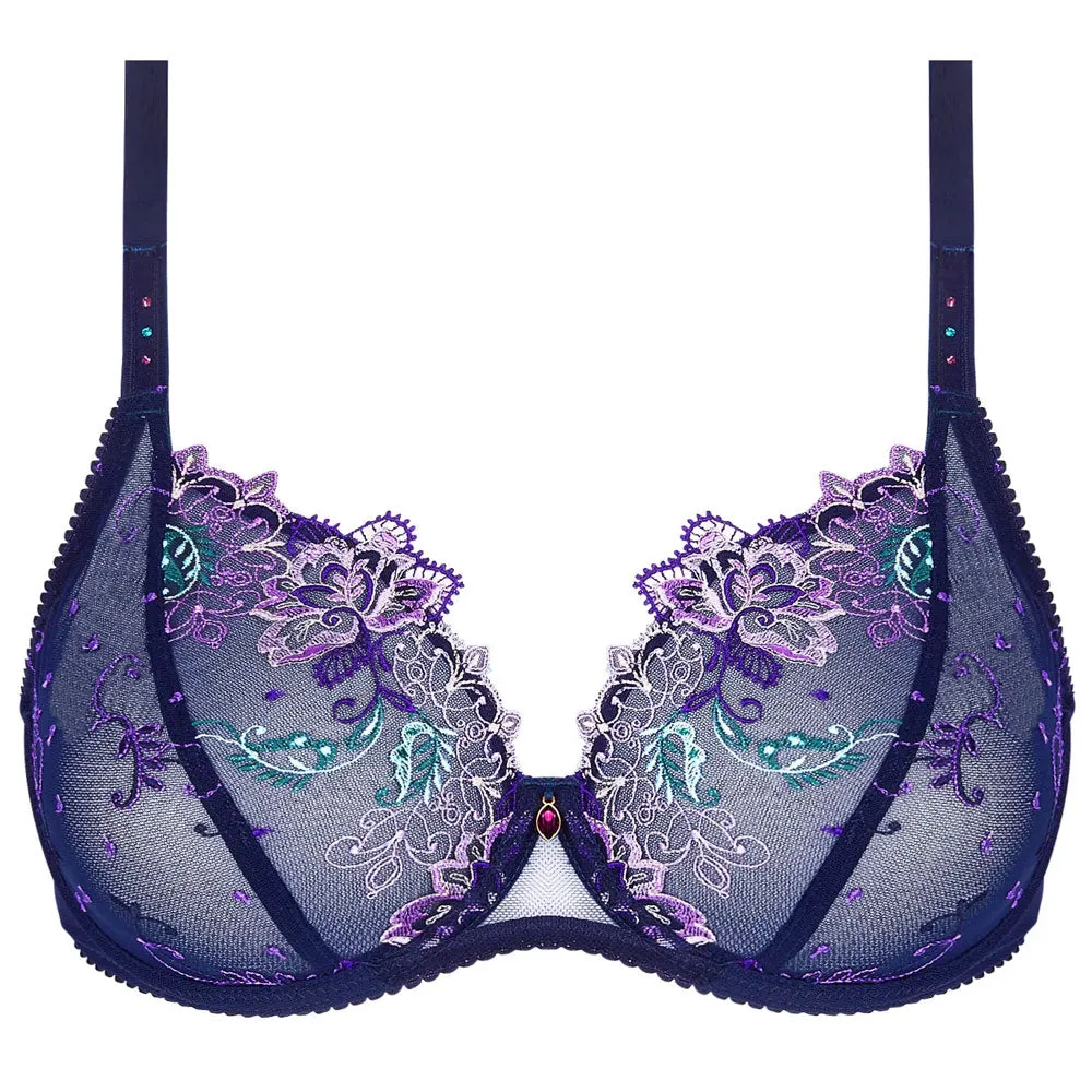 Lise Charmel 'Déesse Désirs' Midnight Blue Fuller Cup Triangle Bra