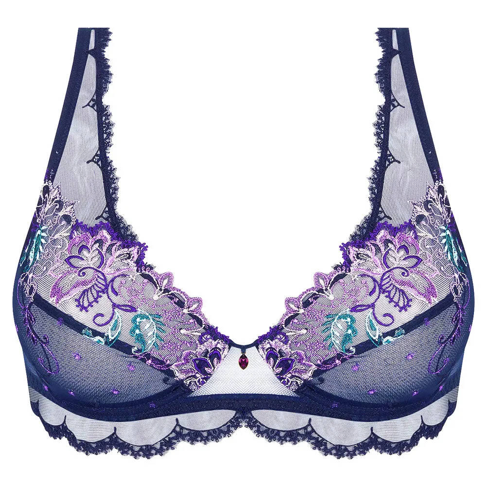 Lise Charmel 'Déesse Désirs' Midnight Blue Push-Up Triangle Bra