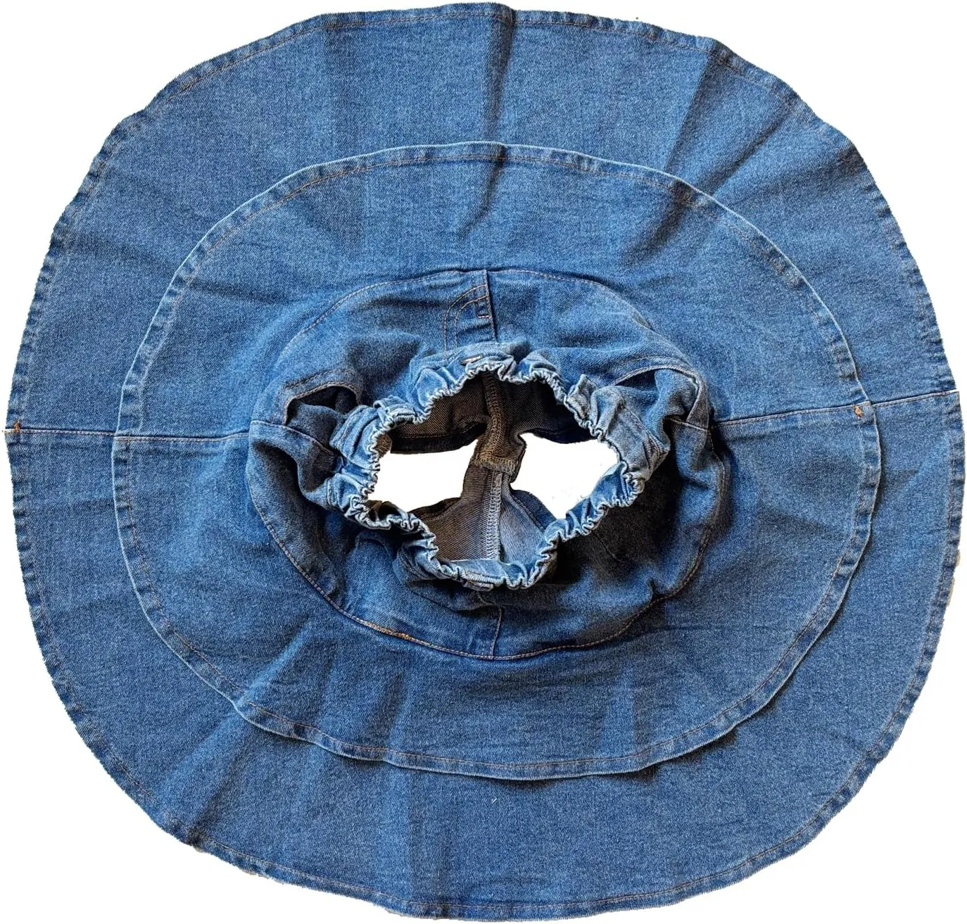 Little Girl's Denim Ruffle Skirts Mini Flared Pleated Toddler Jean Skorts with Shorts Underneath 3-13 Years