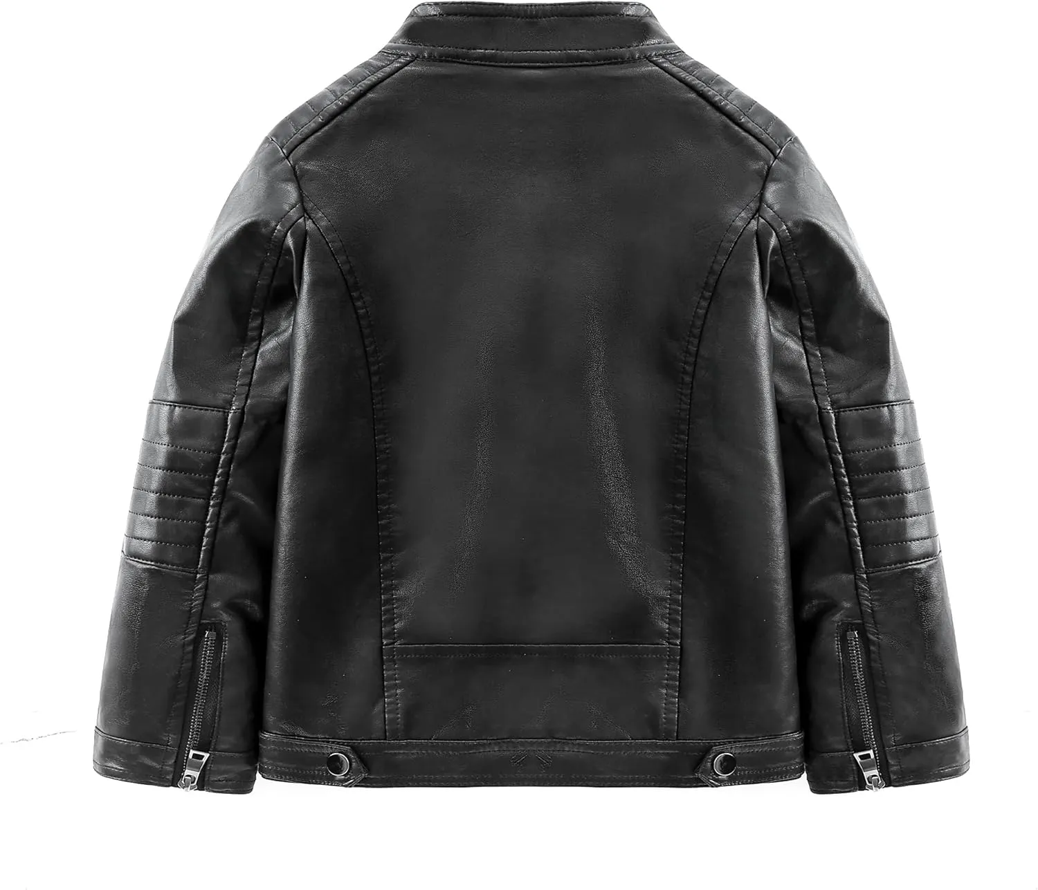 LJYH Boys Winter Motorcycle Faux Leather Jackets Children Collar Zipper Thicken Coats