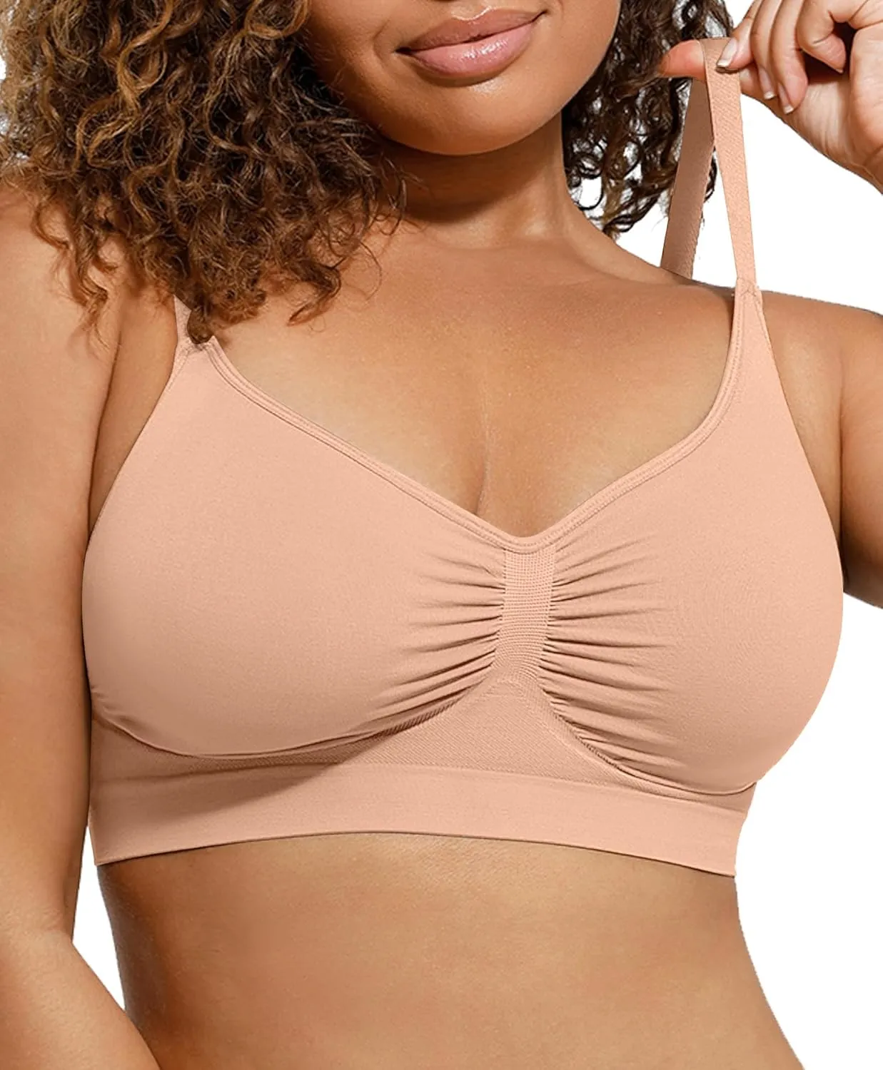 Lover-Beauty Bralettes for Women - Wireless Seamless Bra Stretch Comfort No Underwire Unlined Everyday Bras