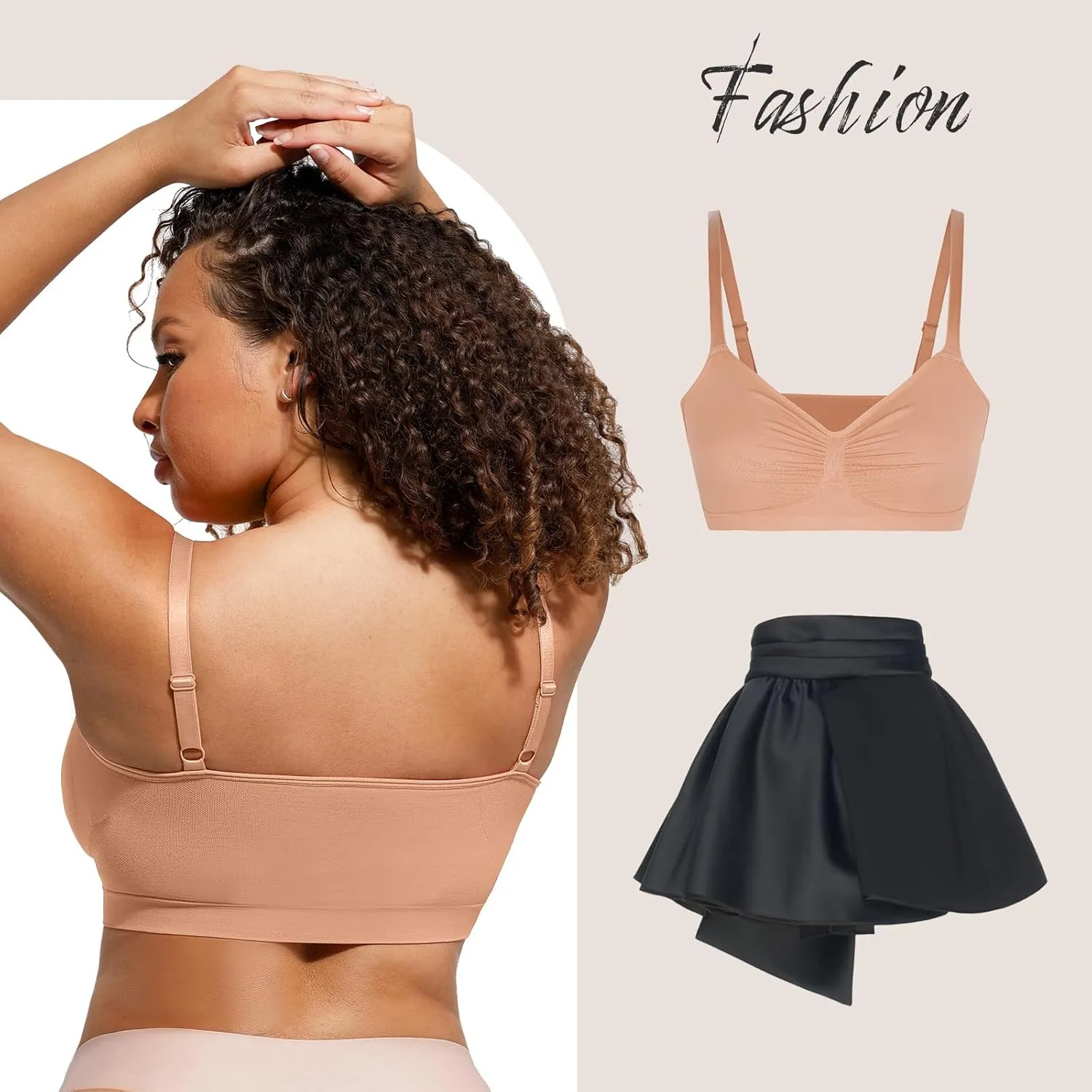 Lover-Beauty Bralettes for Women - Wireless Seamless Bra Stretch Comfort No Underwire Unlined Everyday Bras