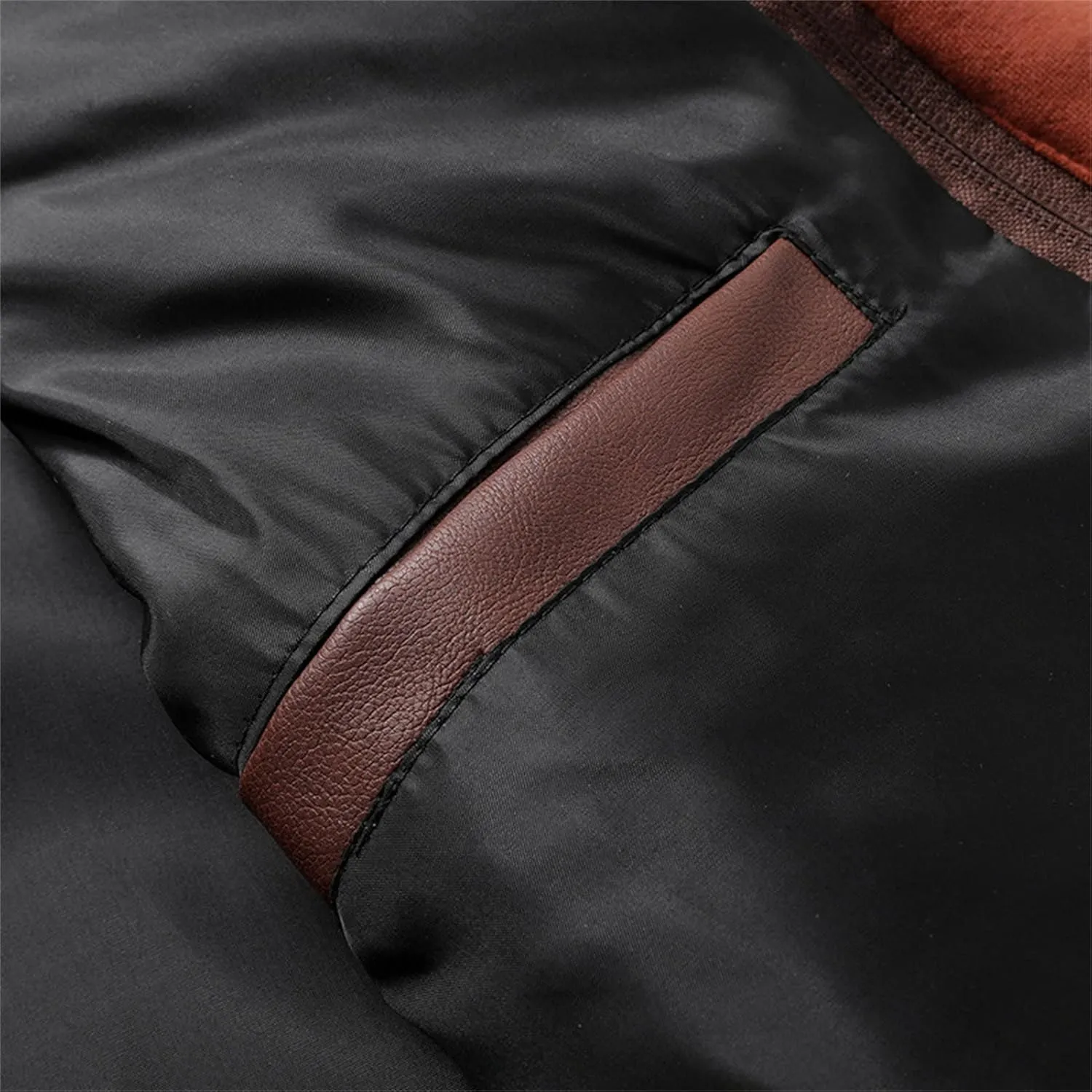 Maiyifu-GJ Casual Motorcycle Jacket for Men Faux Leather Windproof Moto Coat Vintage Bomber Hoodie with Removable Hood