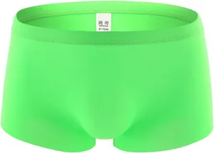 Men Underwear Men's Boxer Briefs Regular Long Spandex Knit Boxer