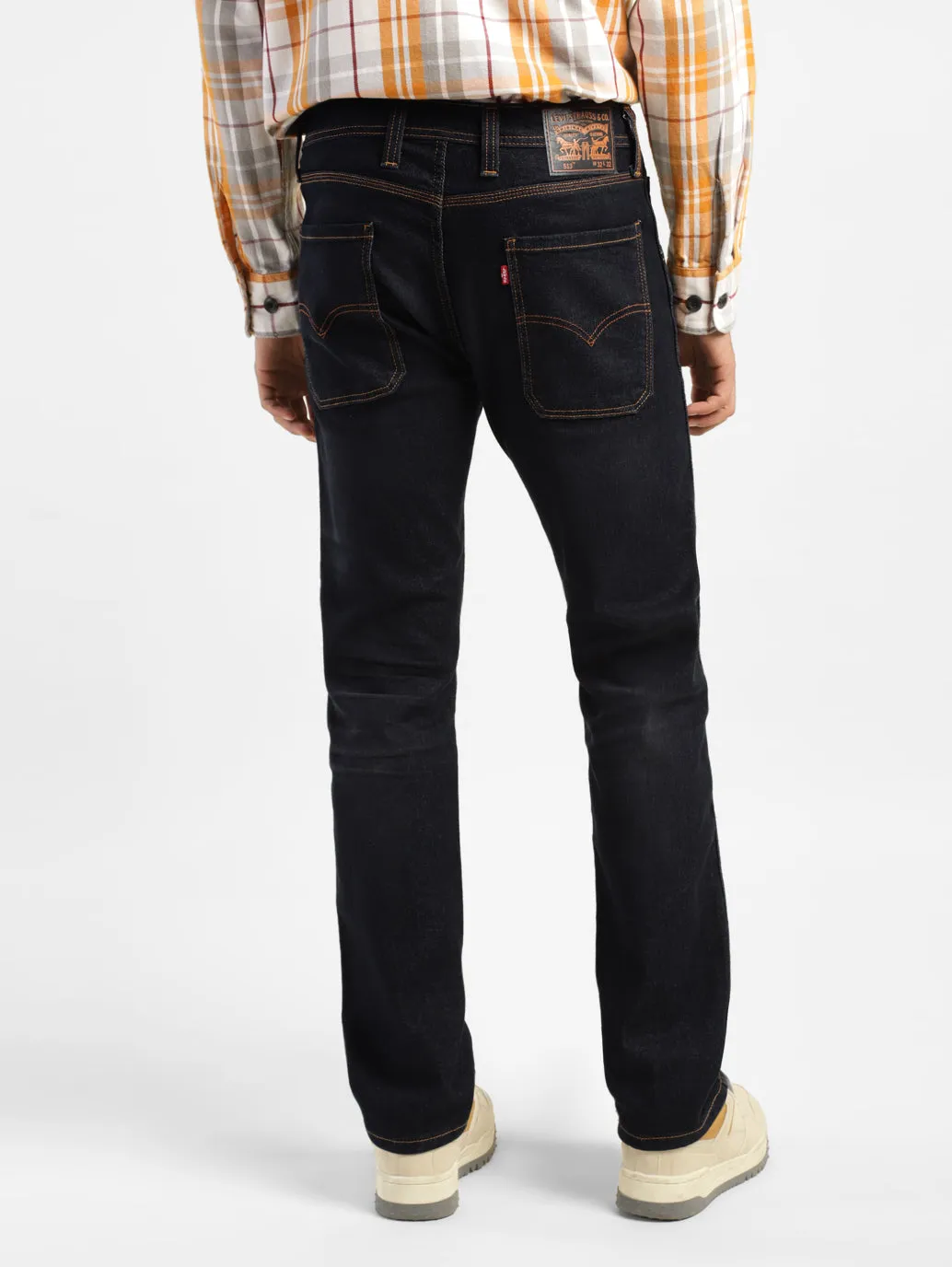 Men's 513 Black Slim Straight Fit Low Rise Jeans
