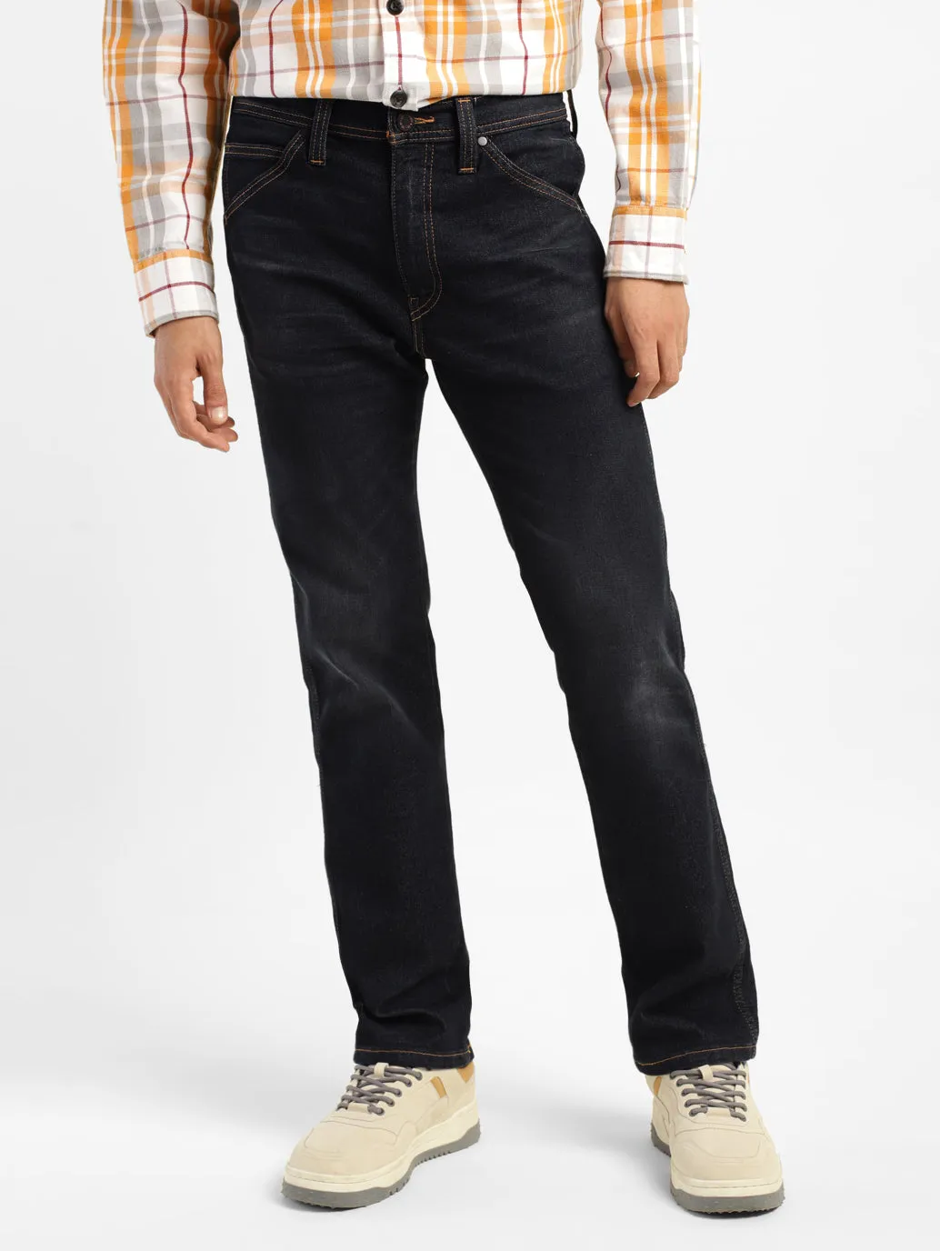 Men's 513 Black Slim Straight Fit Low Rise Jeans