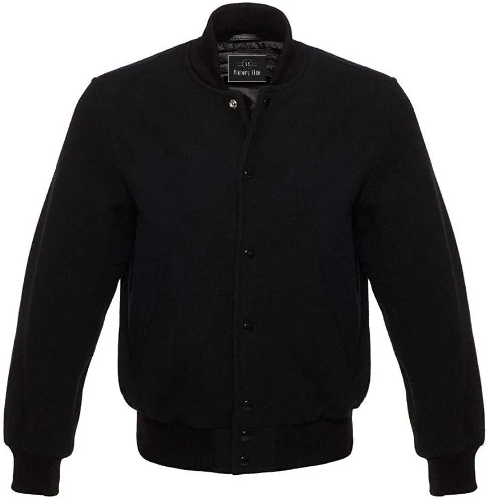 Men's Classic All Wool Varsity Jacket Baseball Style Premium Quality Winter Jacket