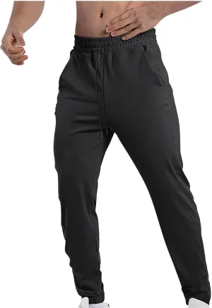 Men's Joggers Slim Fit Stretch Drawstring Sweatpants Lightweight Athletic Gym Pants Men for Soccer Running Jogging