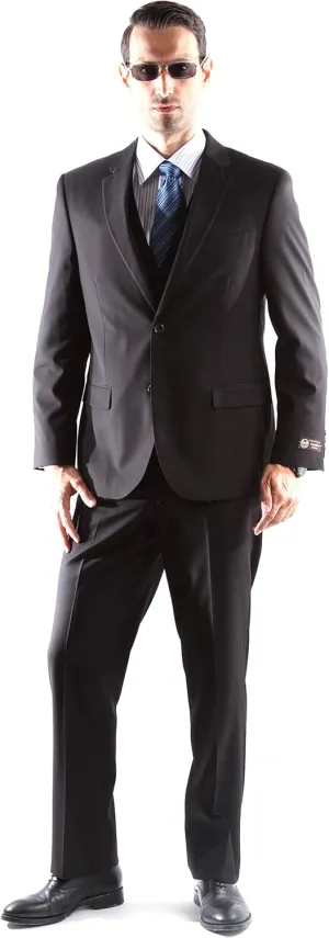 Men's Single Breasted 2 Button Extra Fine Slim Fit Dress Suit