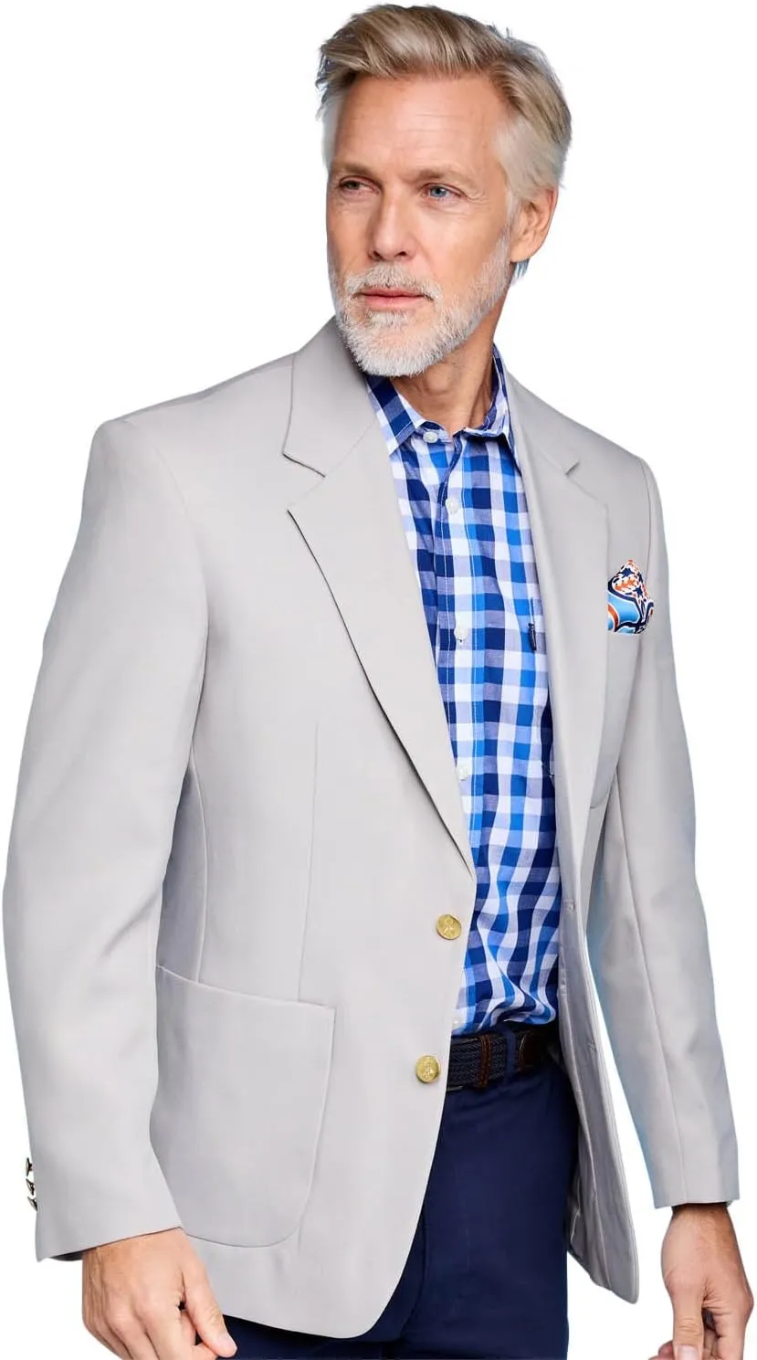 Men's Single Breasted Classic Oxford Regular Fit Blazer Formal or Casual Wear